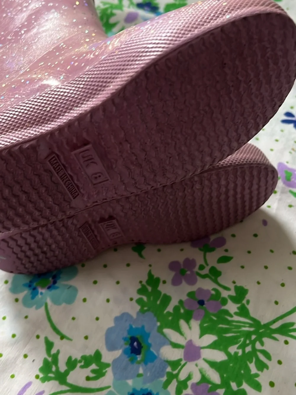 Hunter Little Girl Glitter Lavender Boots - 10 Toddler